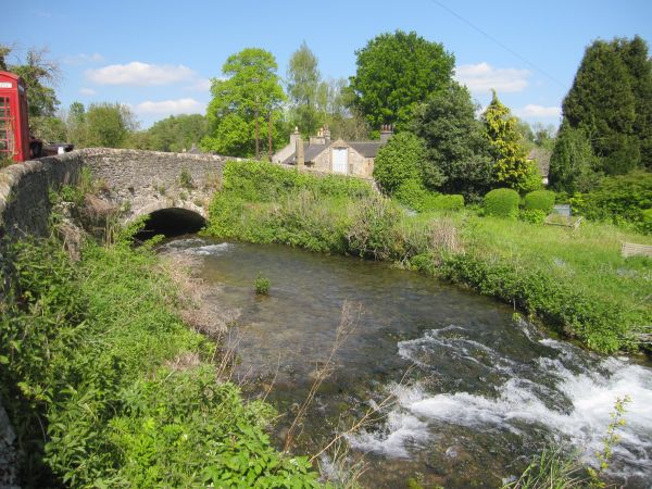 Alport Bridge iver the river Lathkill